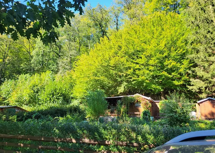 Romantische Gartenlaube Mit Blick Auf Die Elbe